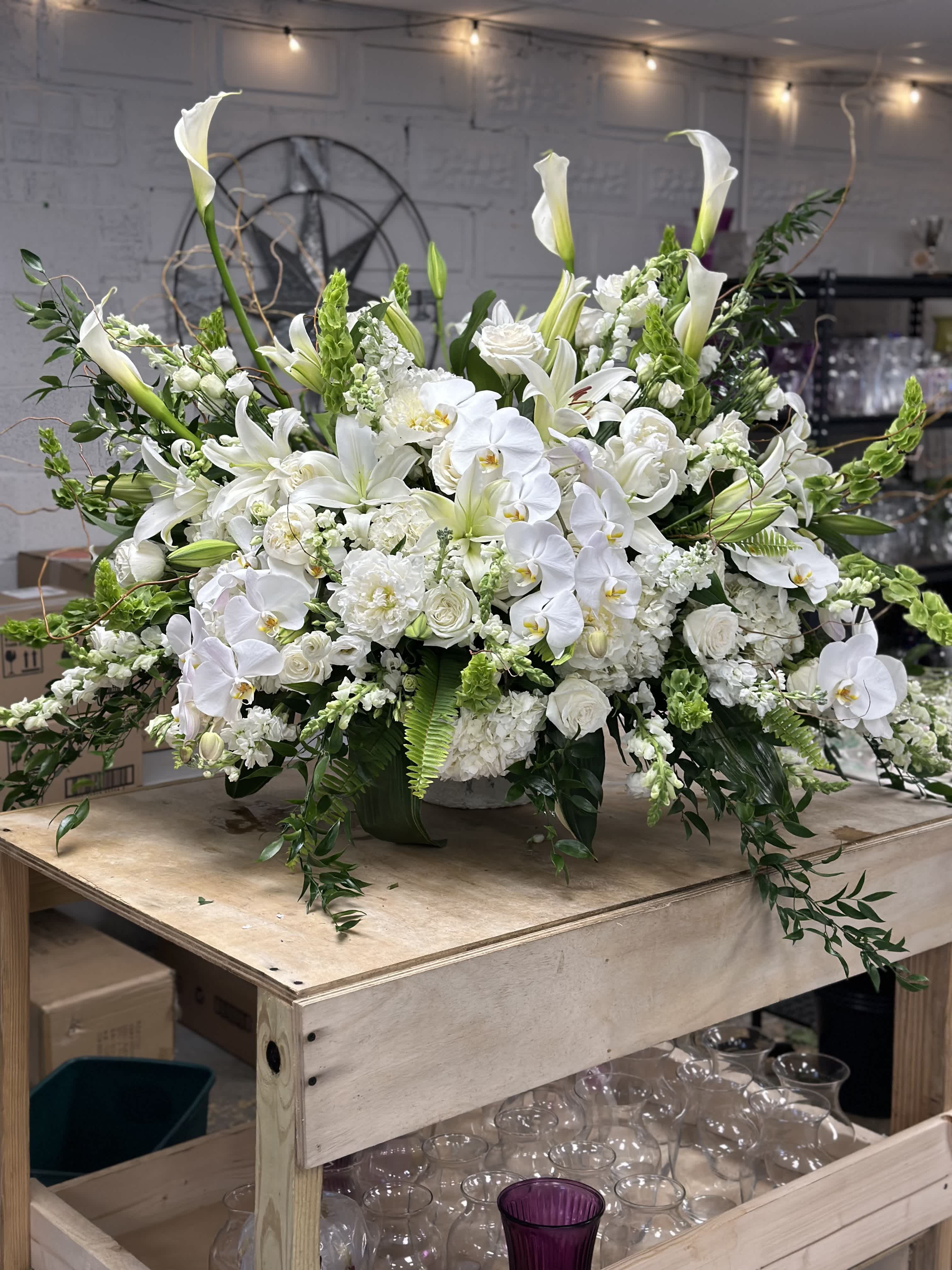 Elegant Orchid  - orchid, calalily, stock and roses