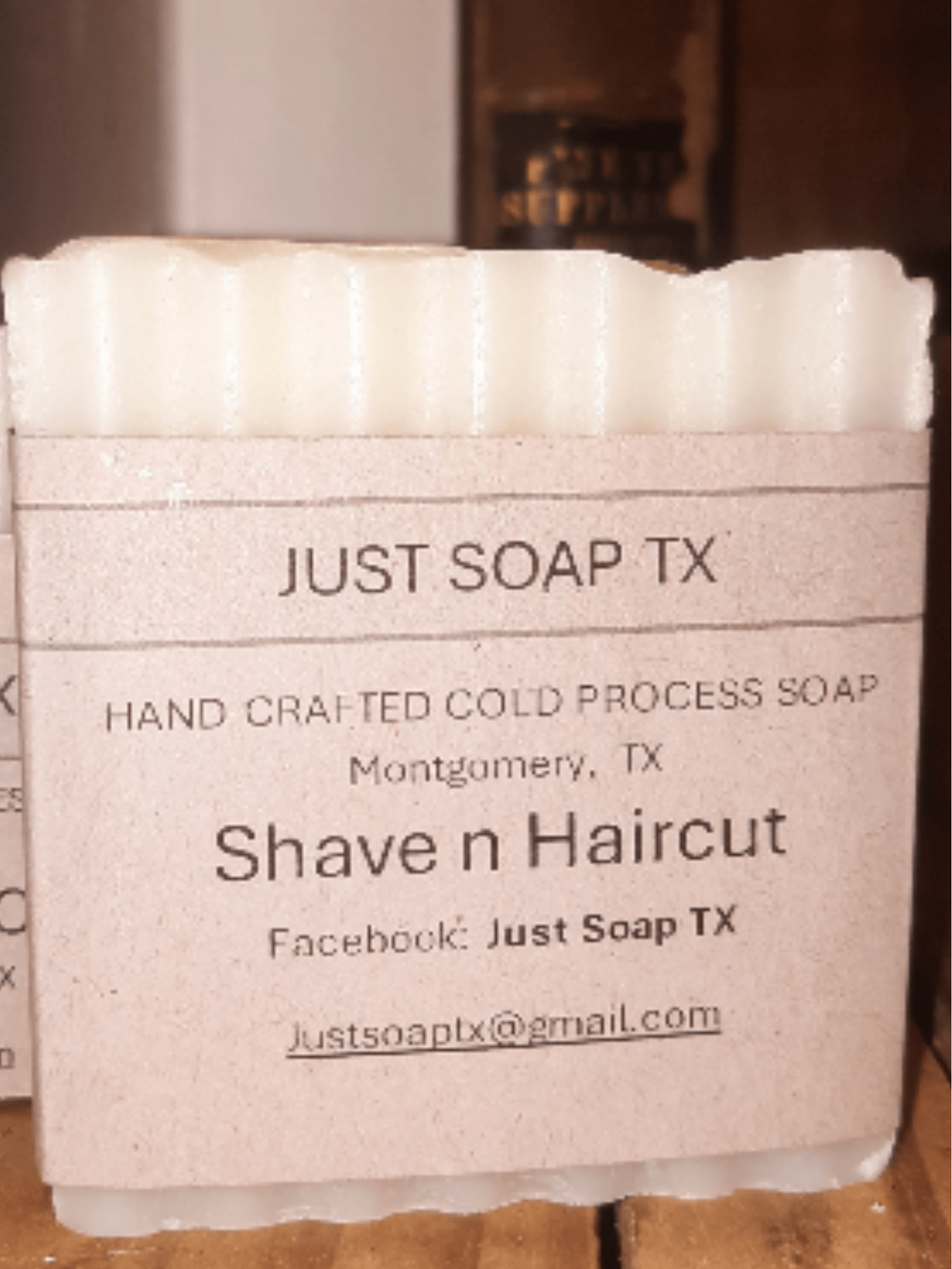 Just Soap TX - Shave n Haircut - Standard is 1 bar of soap. Deluxe has 2 bars of soap. Premium has 3 bars of soap