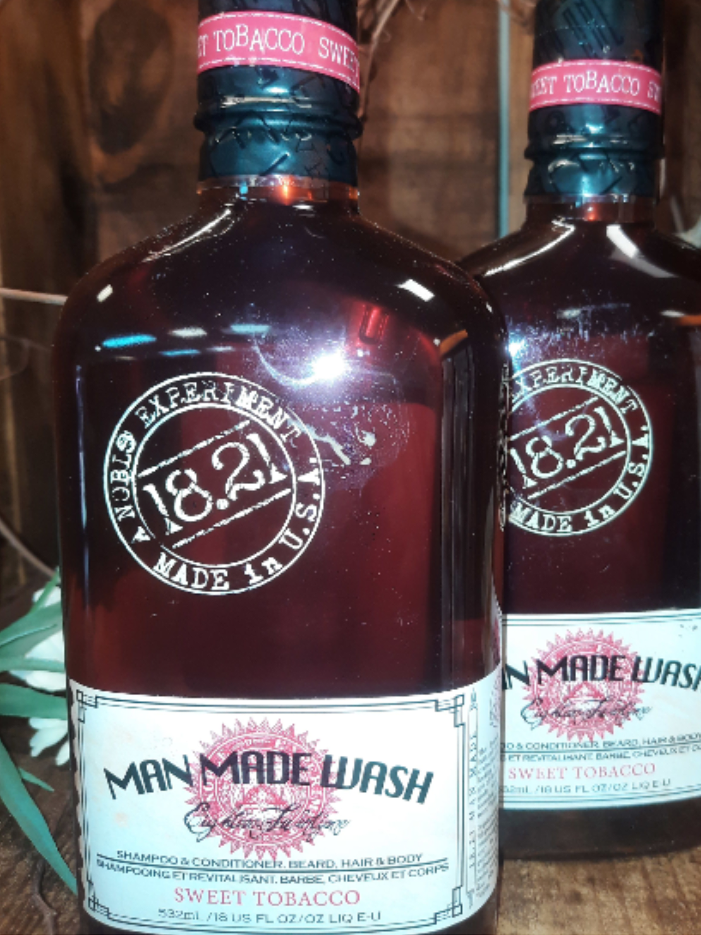 MAN MADE WASH - Sweet Tobacco - This bespoke, all-in-one, bath gel was meticulously crafted for the aspiring gent looking to wash away the grit of the day. 