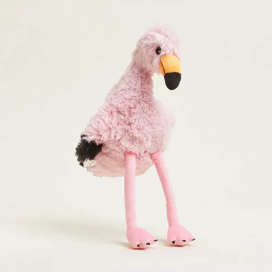 Flamingo Warmie - Warmies® are fully microwavable to provide hours of soothing warmth and comfort. These adorable soft toys are scented with real dried French lavender and perfectly weighted for a positive sensory experience. Warmies make an ideal gift for all ages!