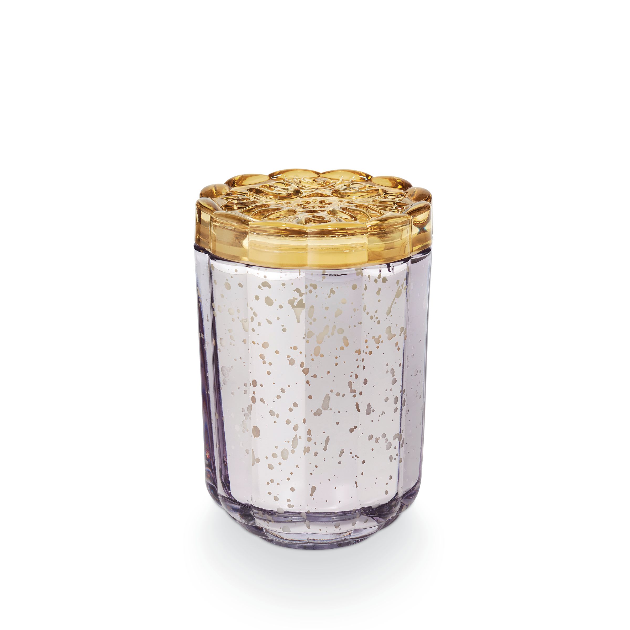 Lavender La La Flourish Glass - Burn Time: 64 Hours. 11.6 oz. Glass Candle