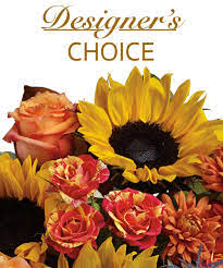 Fall Designers Choice 40  - Fall Designers Choice The top selling selection for every occasion! Fall Designers Choice Our designers will design an absolutely stunning and original styled piece using the freshest seasonal flowers available at the time your order is placed. Arranged in a vase of our choice to complement your design, this glorious custom design is ready to take your recipient's breath away with the originality in design! Designers choice products are not created to match the image listed here - the image is an example only. Fall Designers Choice #fallflowers  #autumnflowers  #samedaydelivery  #FlowerGirls  #hospitaldelivery Autumn Daybreak
