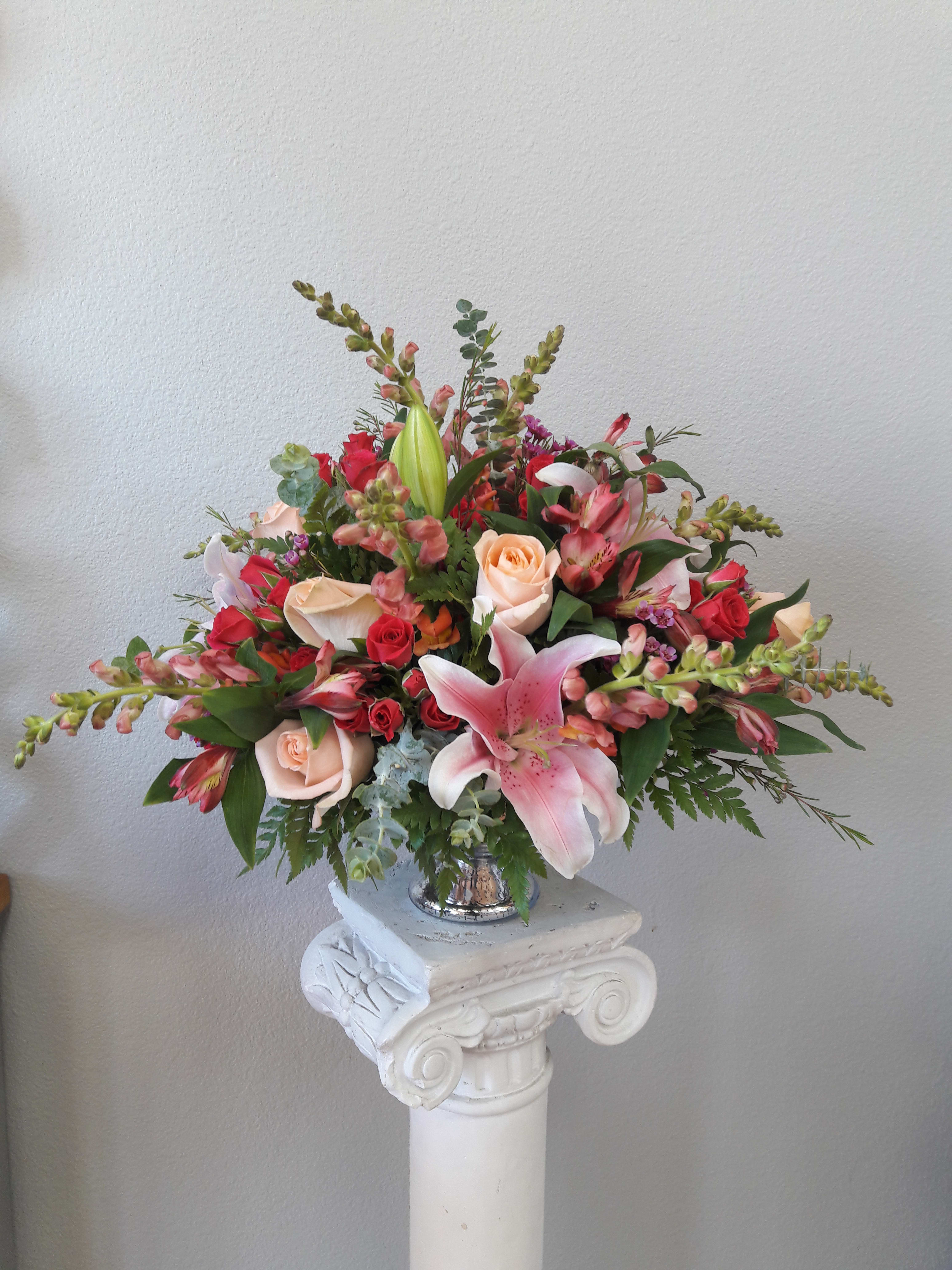 Angelina's Blooming Beauty  - This bounty of beautiful blossoms is Stunning. Spectacular. Stylish. Perfect for any occasion at home or anywhere, there's always room for a bouquet like this!  