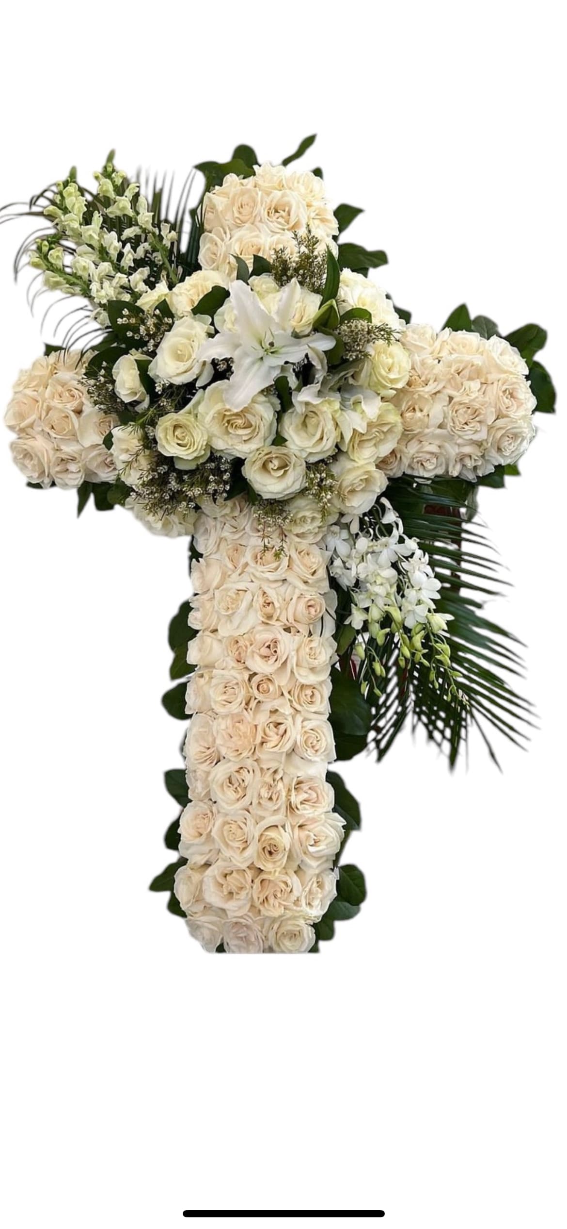 White Faith Cross - 42 inch white cross 