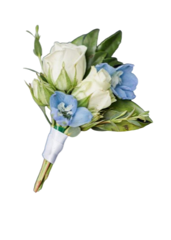 Classic Boutonniere Pin-On - A custom boutonniere is a uniquely crafted floral accessory designed to complement an individual's attire for special occasions such as weddings, proms, or formal events. Each boutonniere is tailored to reflect the personality and style of the wearer, often featuring a curated selection of fresh flowers, greenery, and decorative elements like ribbons or pins.   The design can range from classic to contemporary, incorporating seasonal blooms and personalized touches that resonate with the event’s theme. Whether it’s a single elegant rose, a cluster of wildflowers, or a sleek and minimalist design, a custom boutonniere adds a distinctive flair to any outfit, making it a meaningful statement piece that celebrates individual expression and connection to the occasion.  If ordering online, please indicate your color and bloom preferences in the 'Special Instructions' section during checkout, Thank you!