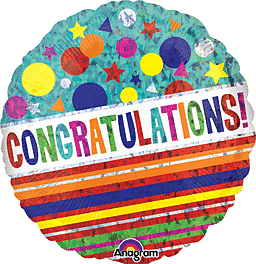 Mylar Congratulations Balloon - Mylar Foil "Congradulations" Balloon