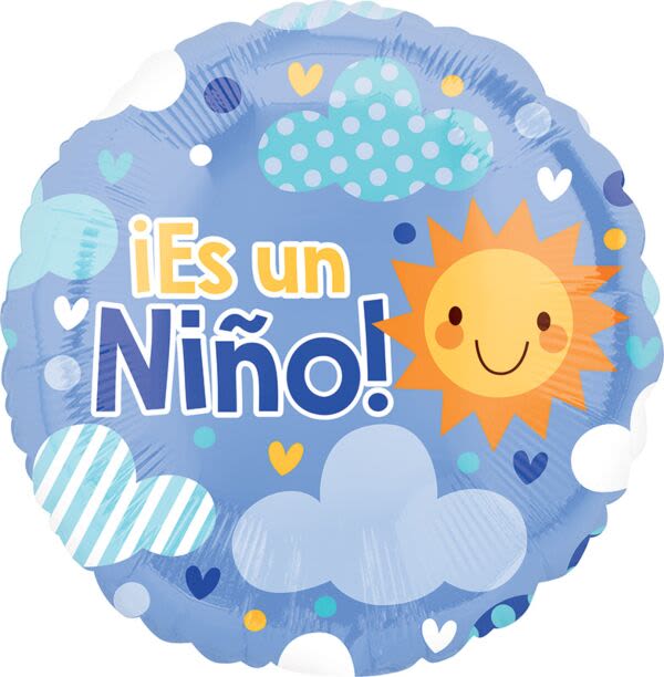 Mylar Es Un Nino Balloon - Mylar Foil "Es un Nino" Balloon