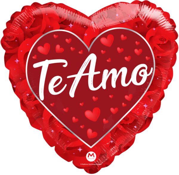 Mylar Te Amo Balloon - Mylar Foil "Te Amo" Balloon
