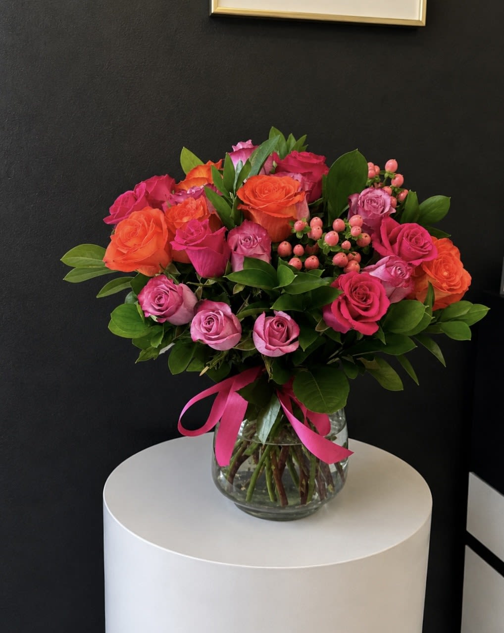 Daybreak - A lovely bowl of colorful roses brightens and lifts any room (and relationship!) A great gift for sending on Valentine's Day to your significant other, your friend, or even your mom! 