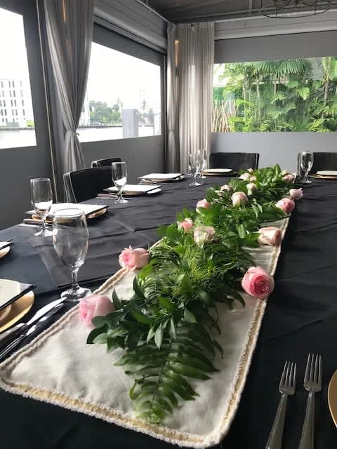 Event in Mastros  - Pink Roses and green 