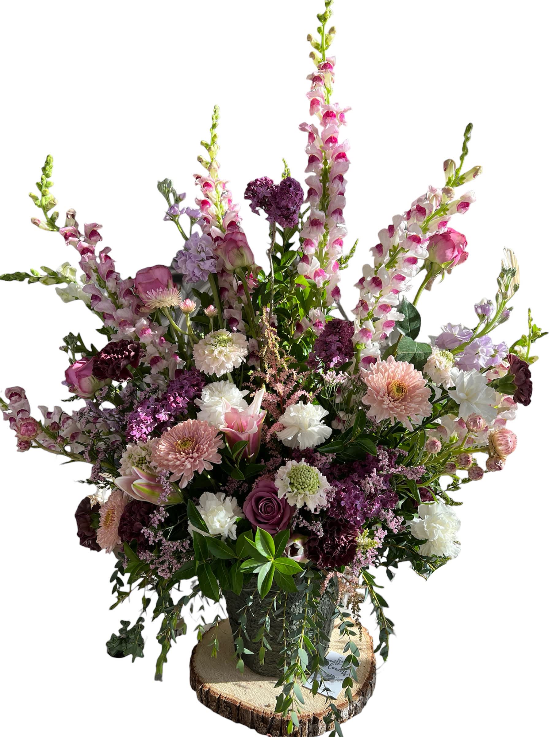 Purple Sympathy  - Perfect mix of purple and white for sympathy 