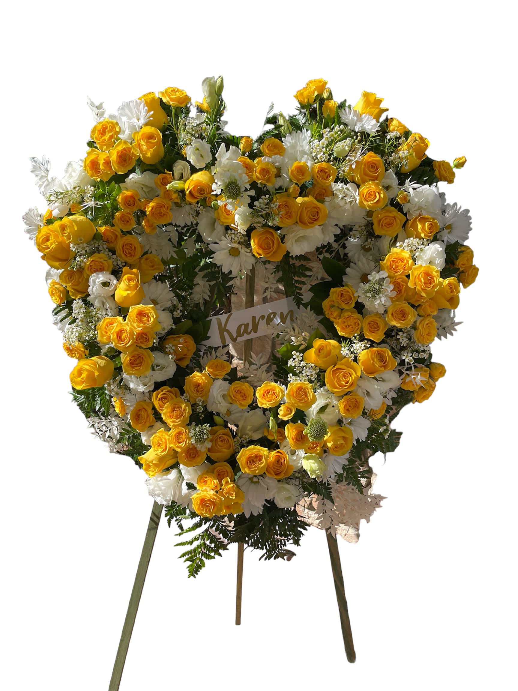 Large Heart Wreath - Sunny Tribute 