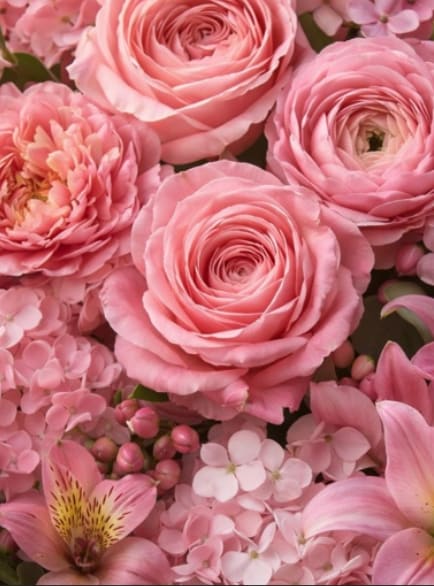 Pink Designer's Choice Arrangement - Can't decide on which bouquet to send? Let the florist design something special. Using the seasons best flowers, this bouquet will arrive beautifully arranged. Blushing with an array of pink hues and sweetly set to celebrate, this arrangement will make an excellent gift for any of life's special moments!