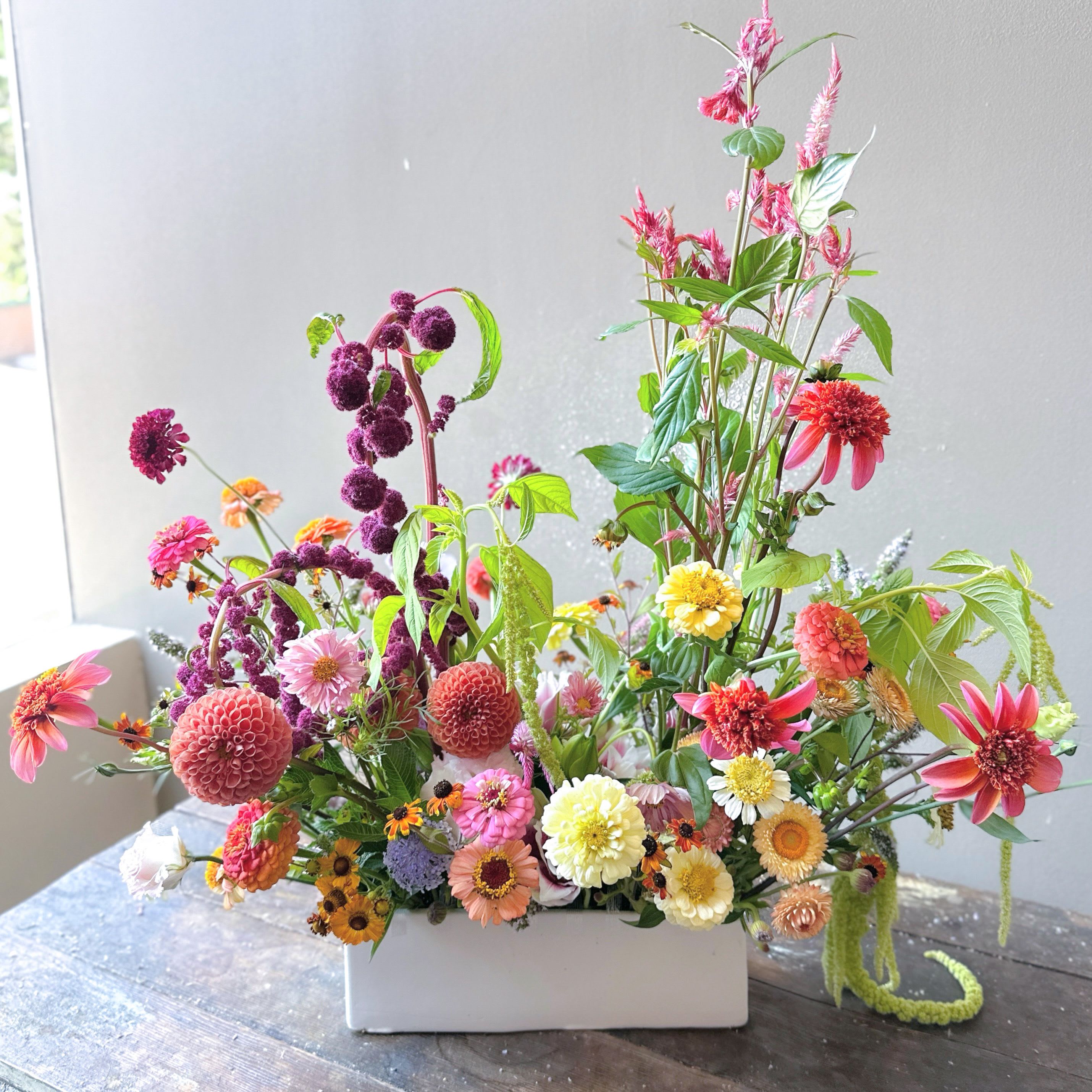Ryu (Gallery Photo) - Bring the magic of the season indoors with this artful garden in a modern vase — a curated collection of colorful, blooming florals designed to delight.