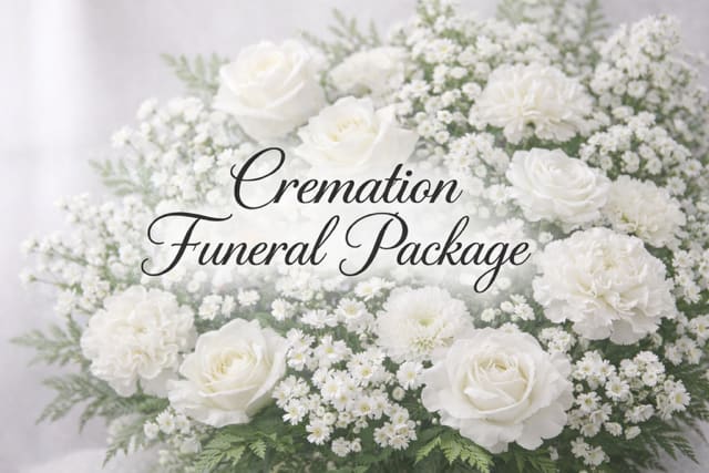Cremation Funeral Package  - Cremation Tribute Arrangement A beautiful floral arrangement designed to surround and honor the urn during a memorial service, creating a peaceful and respectful tribute.   Standing Aisle Spray A tall floral arrangement displayed on an easel along the aisle, creating an elegant and respectful tribute during the service.   One-Sided Arrangement A full floral display placed on the floor near the casket, altar, or memorial area to add beauty and honor the loved one ******( This flower package would require an 8-day notice)******