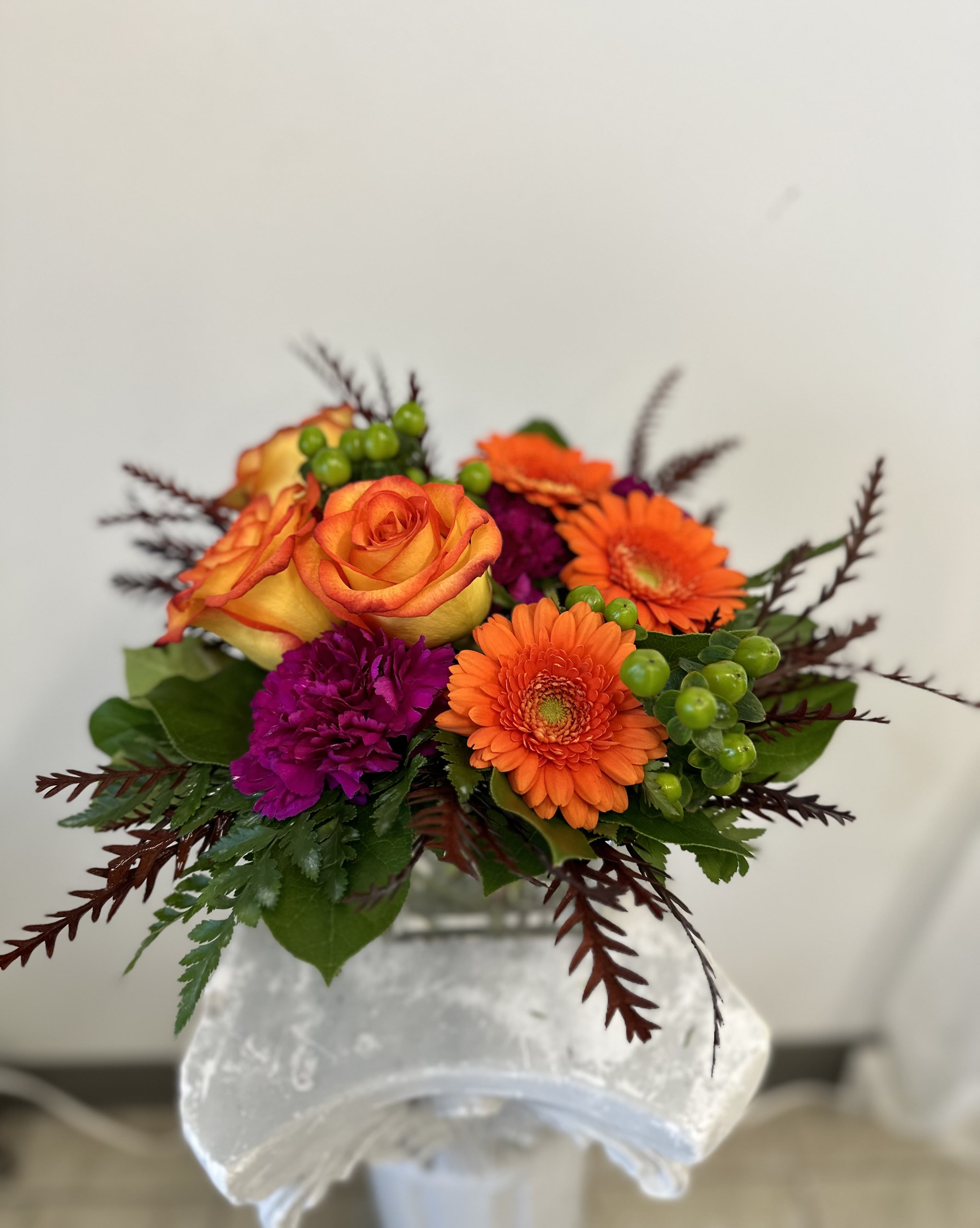 Westford Honey by Westford Florist Art by Veny - Experience the beauty of nature with the Westford Honey flower arrangement from Westford Florist Art by Veny. This stunning bouquet, artfully crafted in a modern cube vase, features an exquisite selection of vibrant blooms that radiate joy and warmth. Ideal for any occasion—be it a birthday celebration, an anniversary surprise, or simply to brighten someone's day—this arrangement encapsulates elegance and cheerful charm. Trust our dedicated team to deliver not just flowers, but a heartfelt expression of your sentiments with every hand-tied creation. Celebrate life’s moments with the gift of happiness through blossoms! The Westford Honey flower arrangement is perfect for various occasions - whether you want to surprise your loved one on their birthday or simply let them know you're thinking about them. Its brightness and sunny disposition will surely put a smile on their face. So why wait? Brighten up someone's day today with the Westford Honey flower arrangement by Westford Florist. With our easy ordering process and efficient delivery options, sending love through flowers has never been easier. Don't settle for generic bouquets when you can send something truly special with the Westford Honey flower arrangement. At just one glance, its bursts of color will evoke feelings of happiness and warmth - making it a gift they'll remember forever. Order now from Westford Florist and let our flowers do the talking for you.