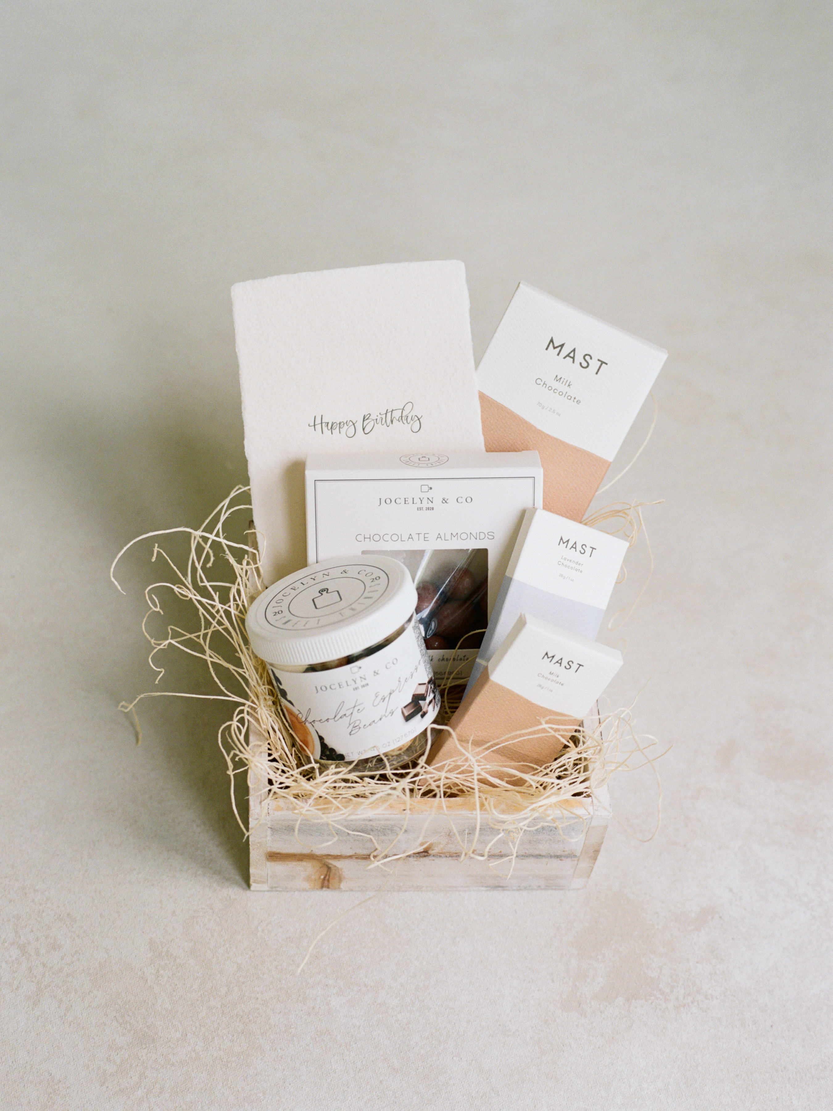 Birthday Chocolate Bundle  - For our Chocolate Lovers  - A mix of Chocolates  -Birthday Card  -Wooden Keepsake box 
