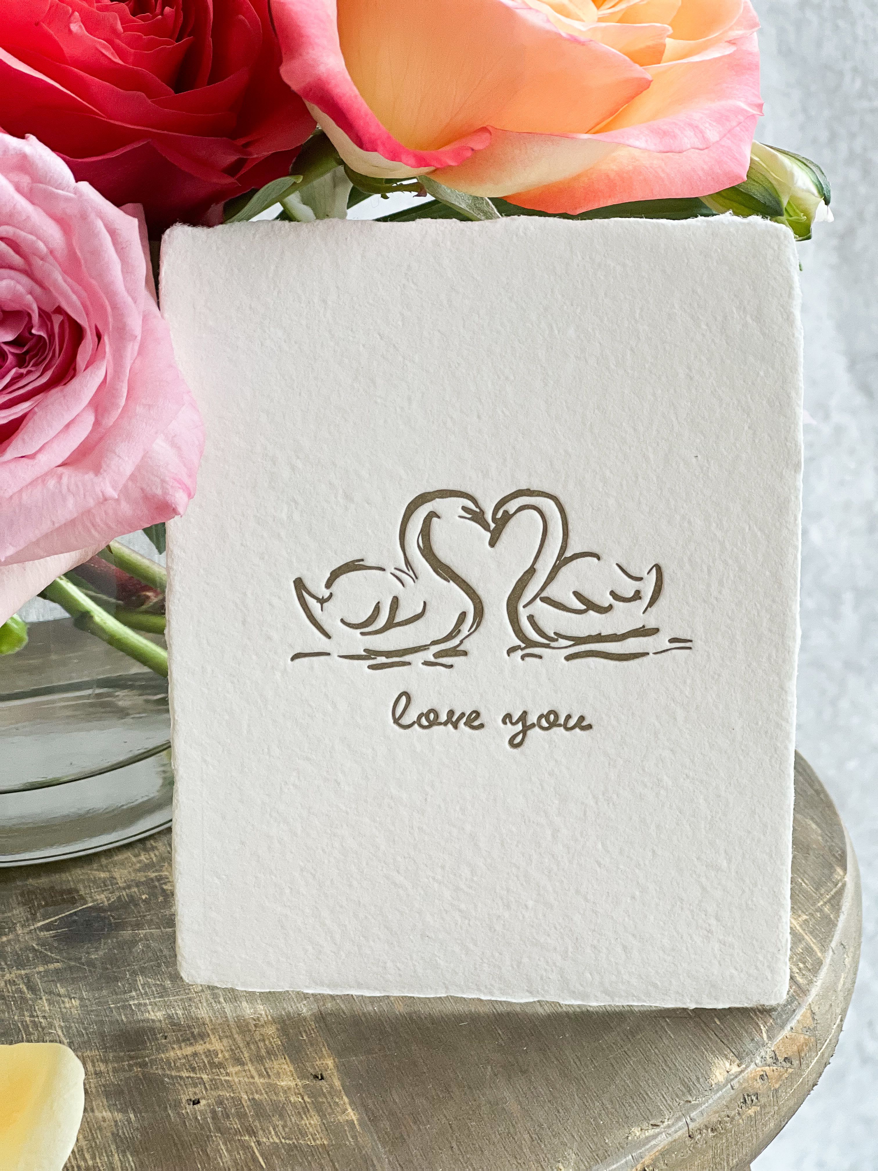 "Love You" Greeting Card  - card 