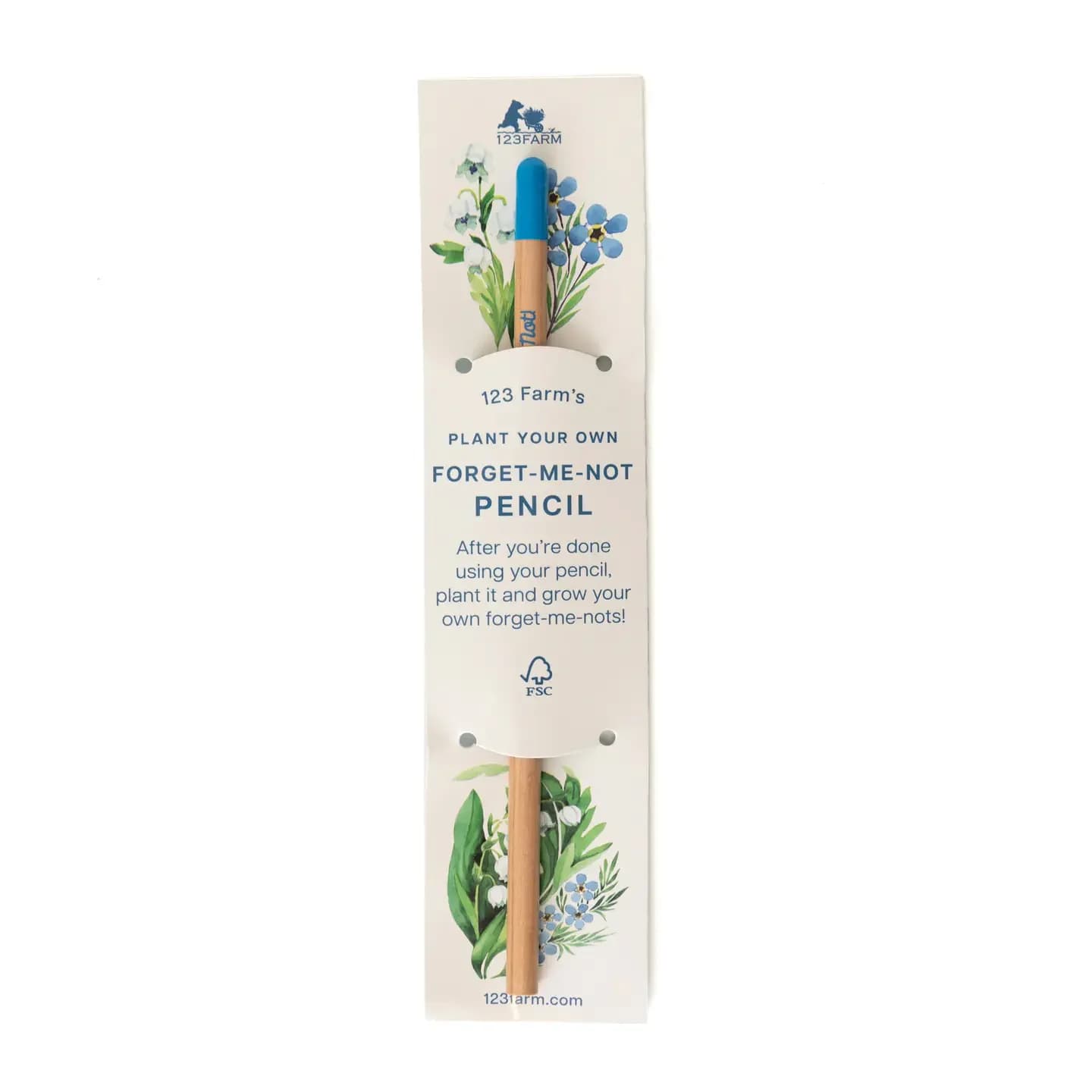 Forget-Me-Knot Plantable Pencil  - Forget-Me-Knot Plantable Pencil – Grow Your Own By 123 Farm