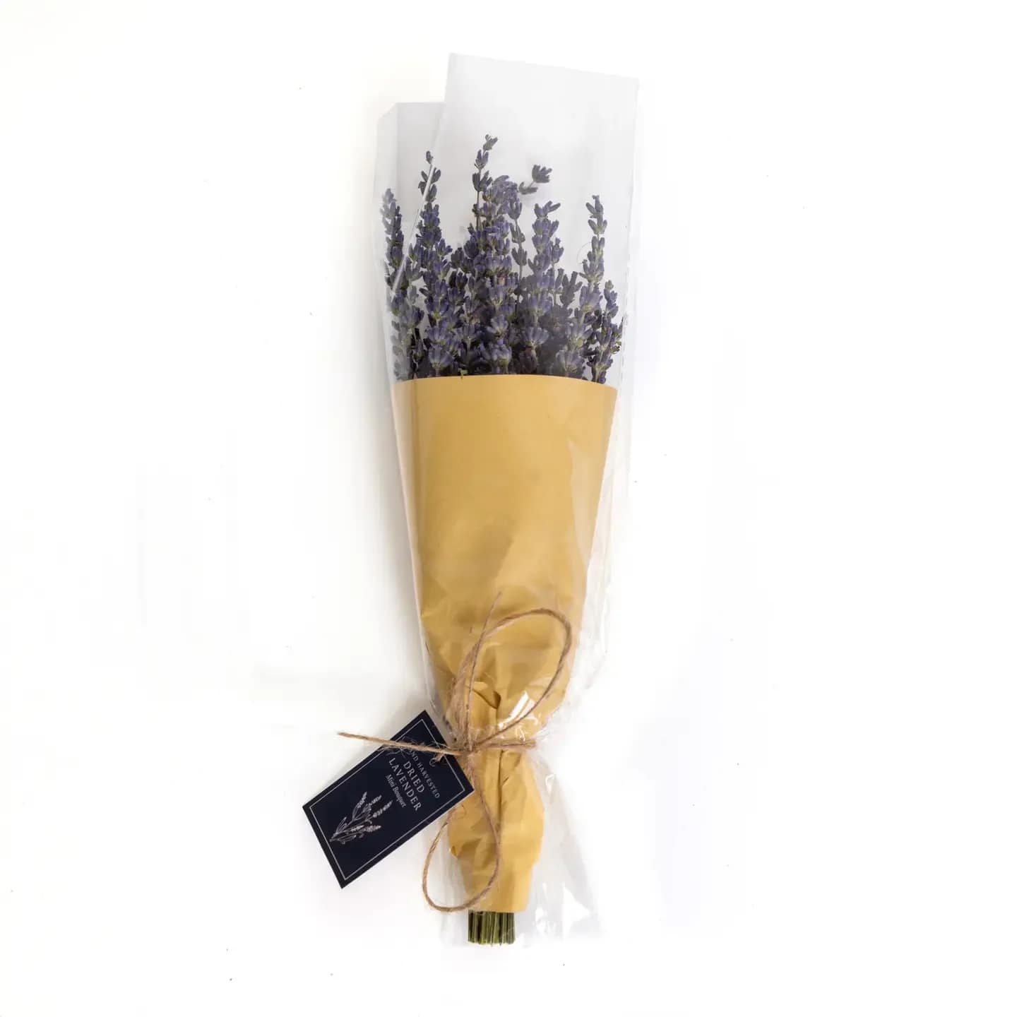 Dried Lavender Bouquet - 12" - Bring a touch of timeless elegance to your space with this beautifully crafted 12-inch dried lavender bouquet. Perfect for enhancing your home décor, this bouquet adds a rustic charm to any room or makes for a thoughtful gift. Whether displayed in a vase or used as part of a DIY craft project, the dried lavender bouquet is a natural beauty that lasts. Ideal for relaxation, aromatherapy, or simply as a lovely decorative accent.  Approx. 12" in length.