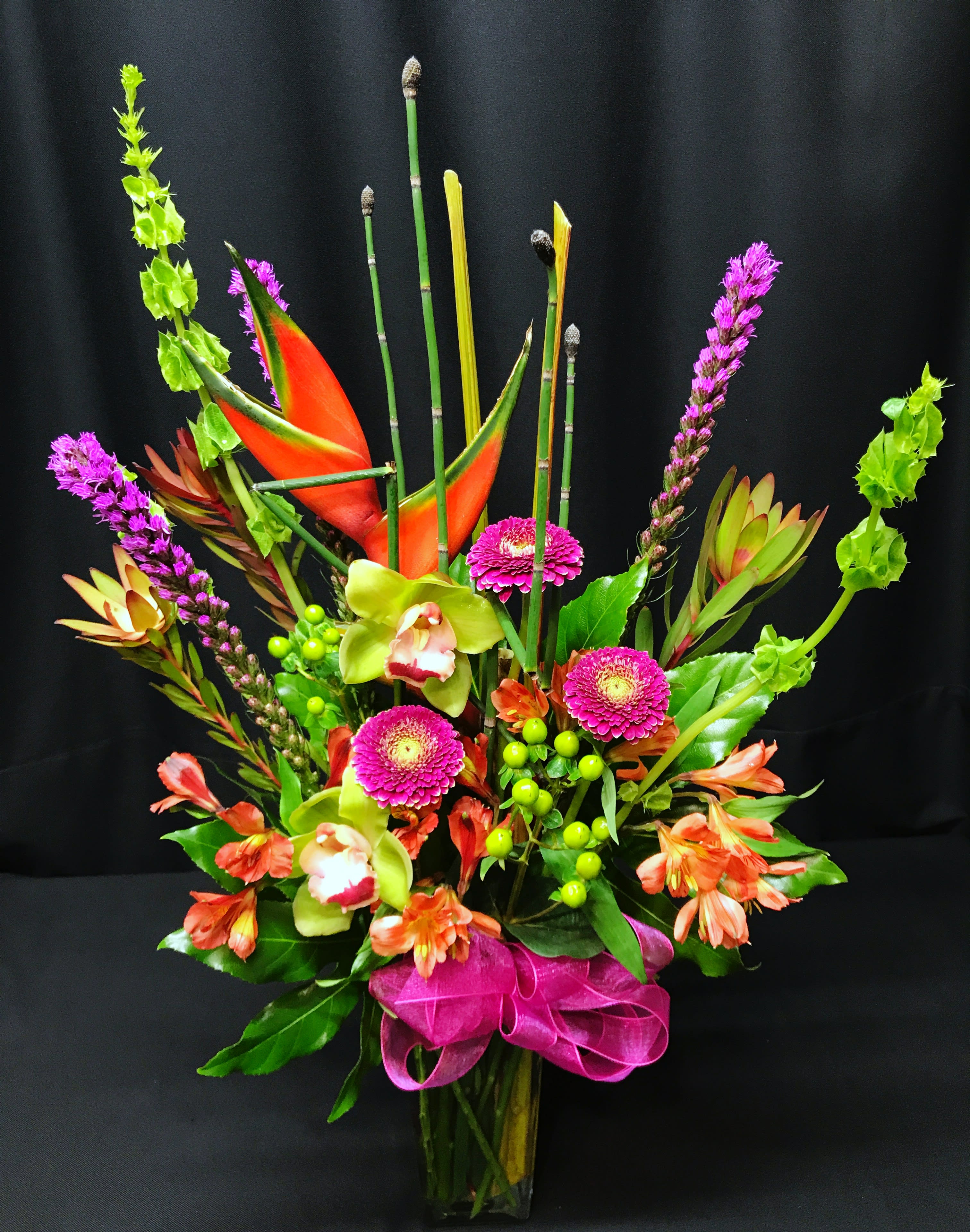 Exotic Valentine - Tall bright and poppin! Assortment will vary. Be sure to order a few weeks prior to Valentine's or many substitutions will be likely. 