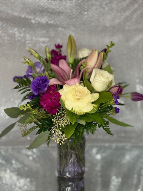 French Lavender - mixed upscale flowers in shades of purple and white