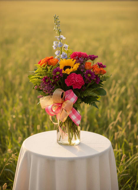 Sunny Daze - Bright sunny colored flowers in a garden design