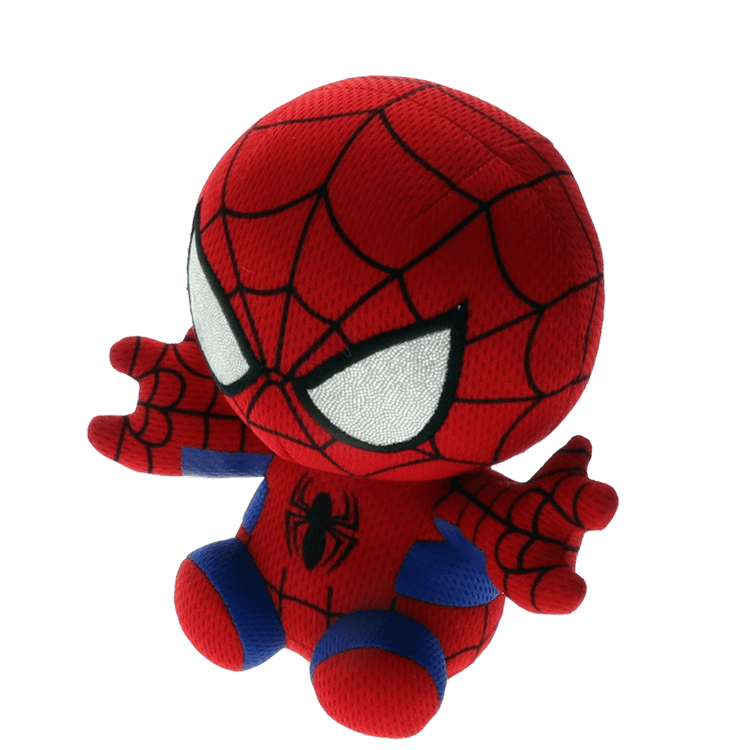 Spider-Man plush toy in a red and blue suit