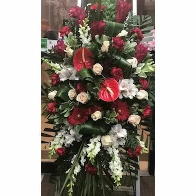 Blooming Vision Bouquet - Stunning Tropical Mixed Flowers In A Lush Spray. 