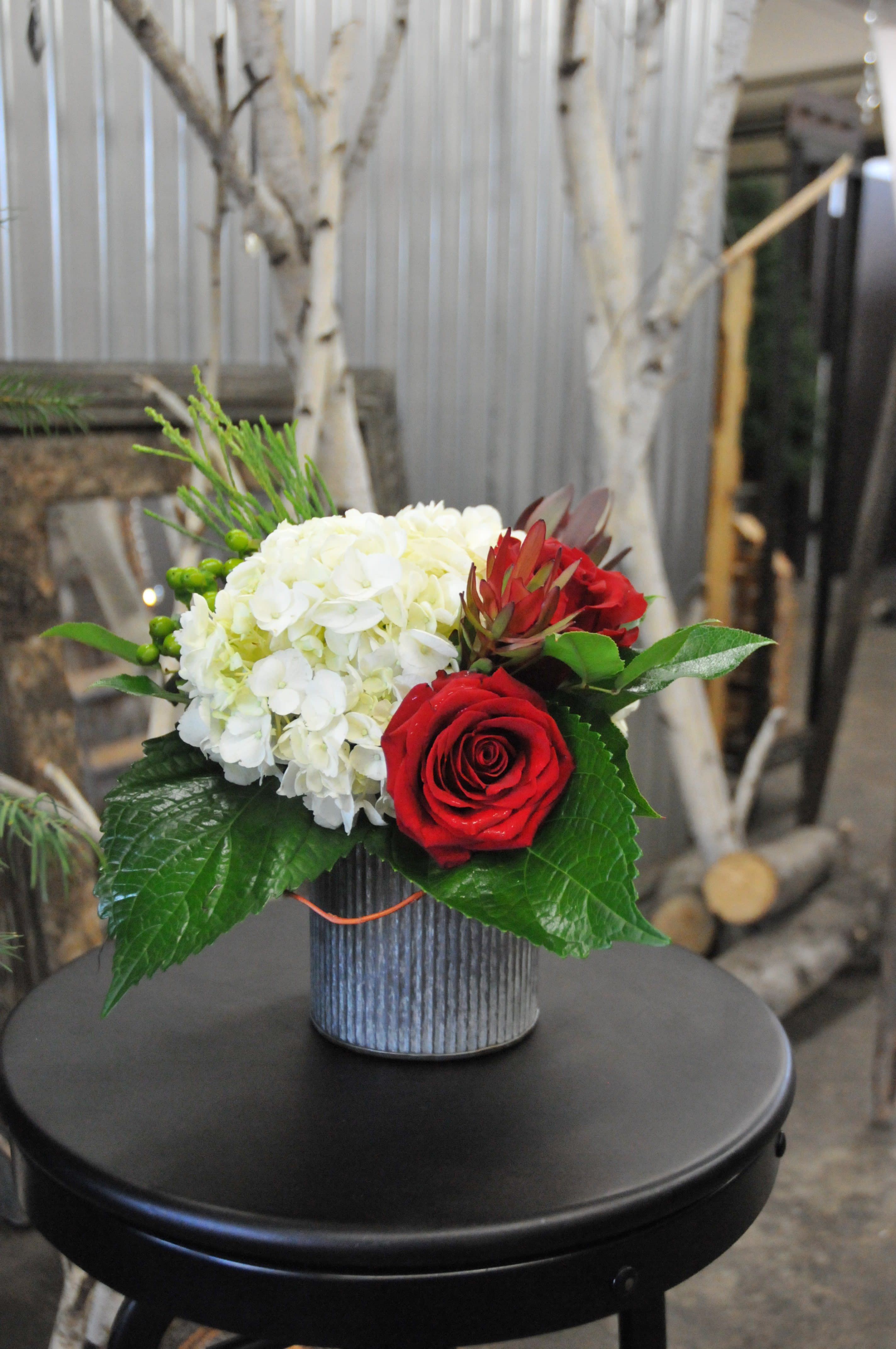 Birch Christmas - Simple mix of whites, reds and Christmas greens. Bring some color to the Holiday Season!