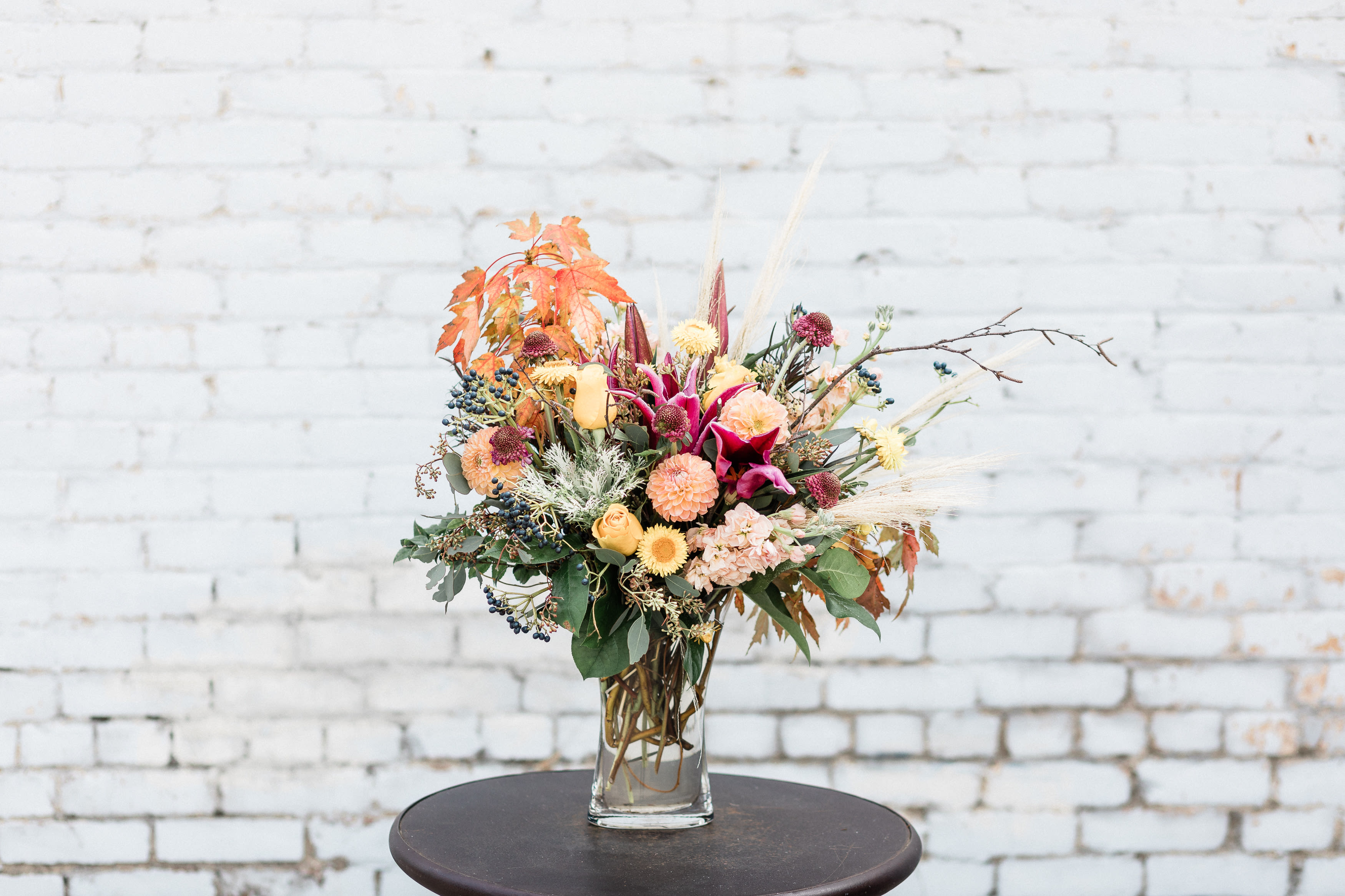 Dreaming of Autumn - This year's best seller, this gorgeous mix of seasonal flowers will leave you in awe by its unique and delightful beauty.   Pictured: [DELUXE]