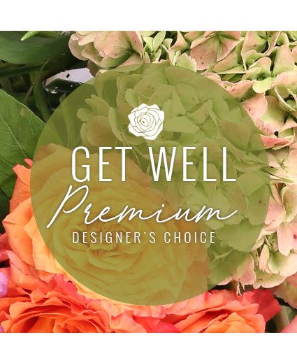 Premium Get Well Flowers Designer's Choice - These magnificent flowers are sure to lift their spirits! When they need a little something to make them feel better, send our Premium Designer’s Choice Get Well flowers! This stunning arrangement is the perfect way to show you care and want them to get well soon.