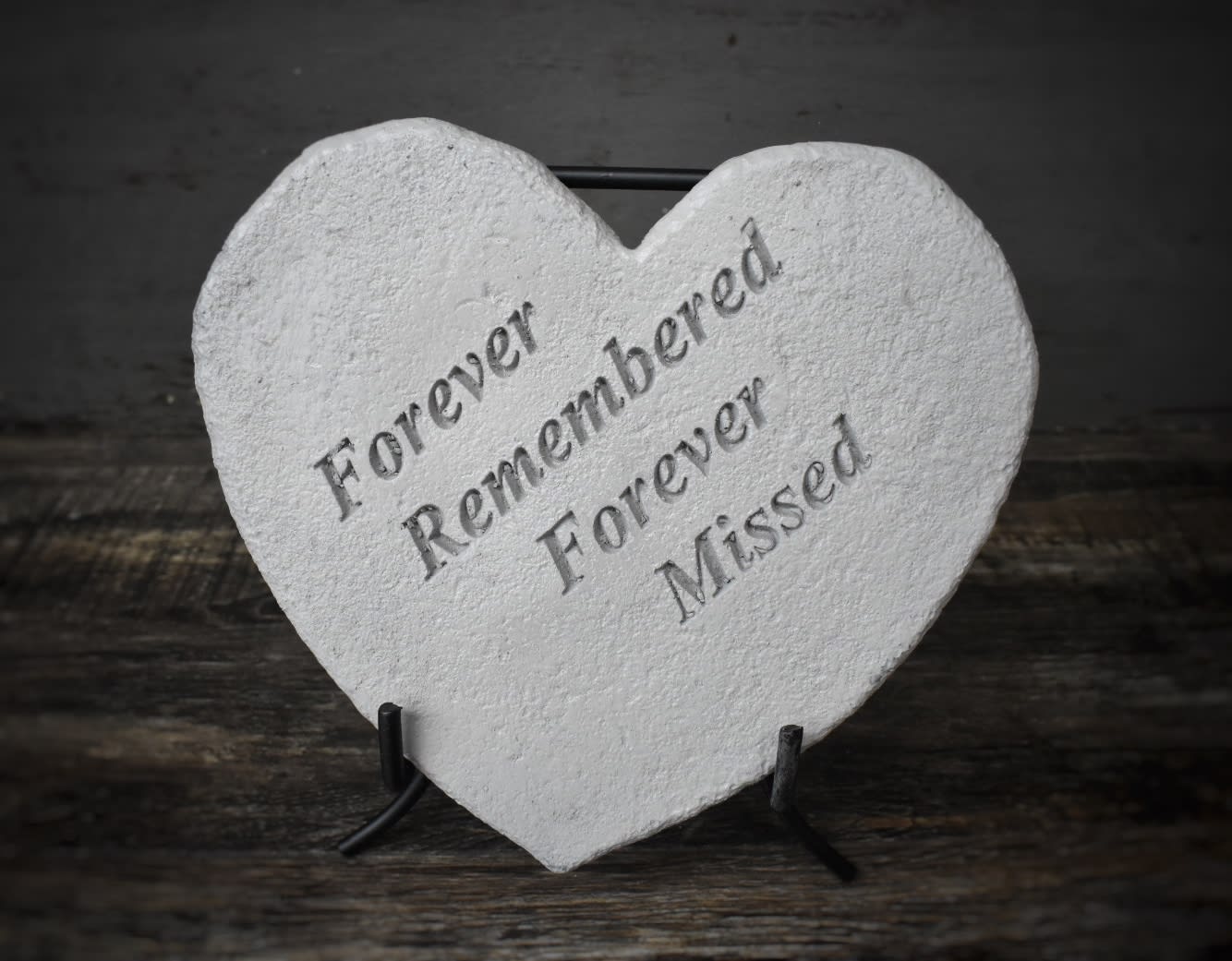 Forever Remembered Stone -   Available for local St Cloud, MN delivery only - An Inspirational Stone. 6 3/4”W x 6 1/2”H