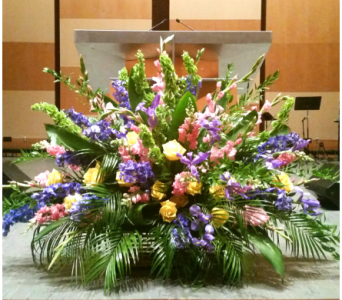  PODIUM ARRANGEMENT 87 [TTPOD87] - PODIUM ARRANGEMENT 87 BY TWIN TOWERS FLORIST      As Shown : TTPOD87 
