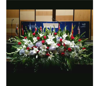  PODIUM ARRANGEMENT 122 [TTPOD122] - PODIUM ARRANGEMENT 122 BY TWIN TOWERS FLORIST      As Shown : TTPOD122 