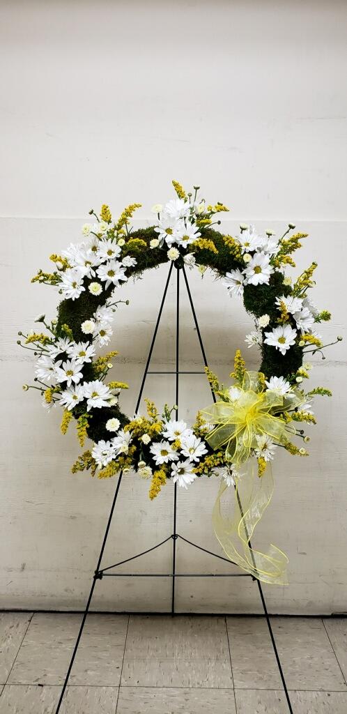 [TT-ANC145]:  PREMIUM DROP OF SUNSHINE WREATH - PREMIUM DROP OF SUNSHINE WREATH BY TWIN TOWERS FLORIST