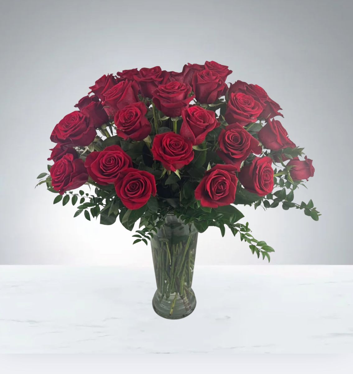 Red Romance  by D'Lily's Flowers  - This outstanding arrangement shown above holds 4 dozens. 