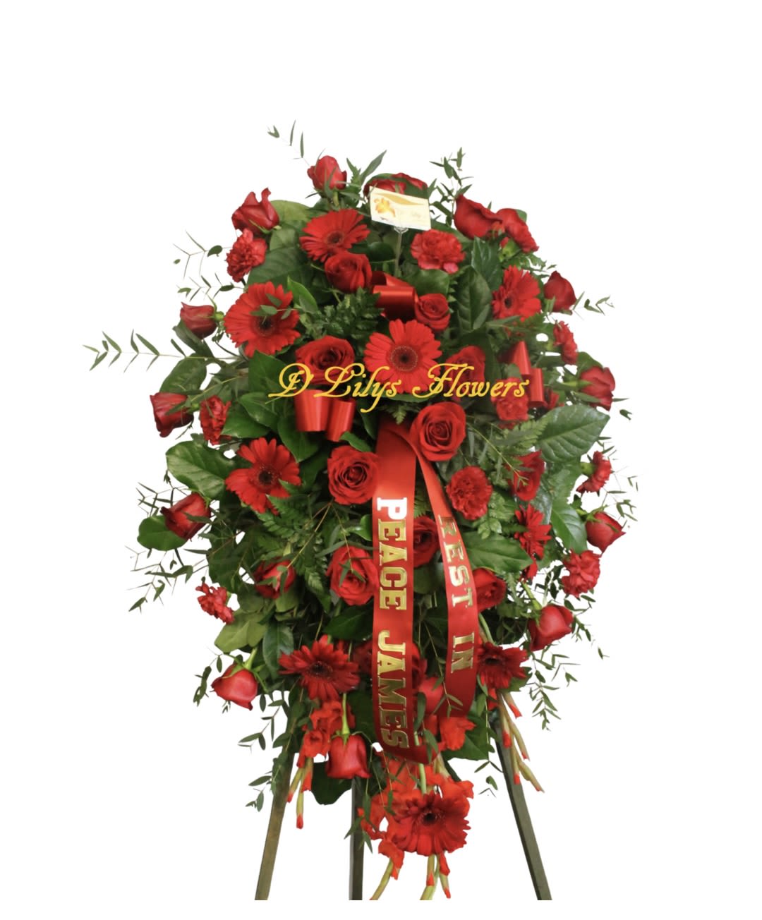 Rose Garden - A beautiful art peace made out of red roses                DOES NOT INCLUDE ROBBON