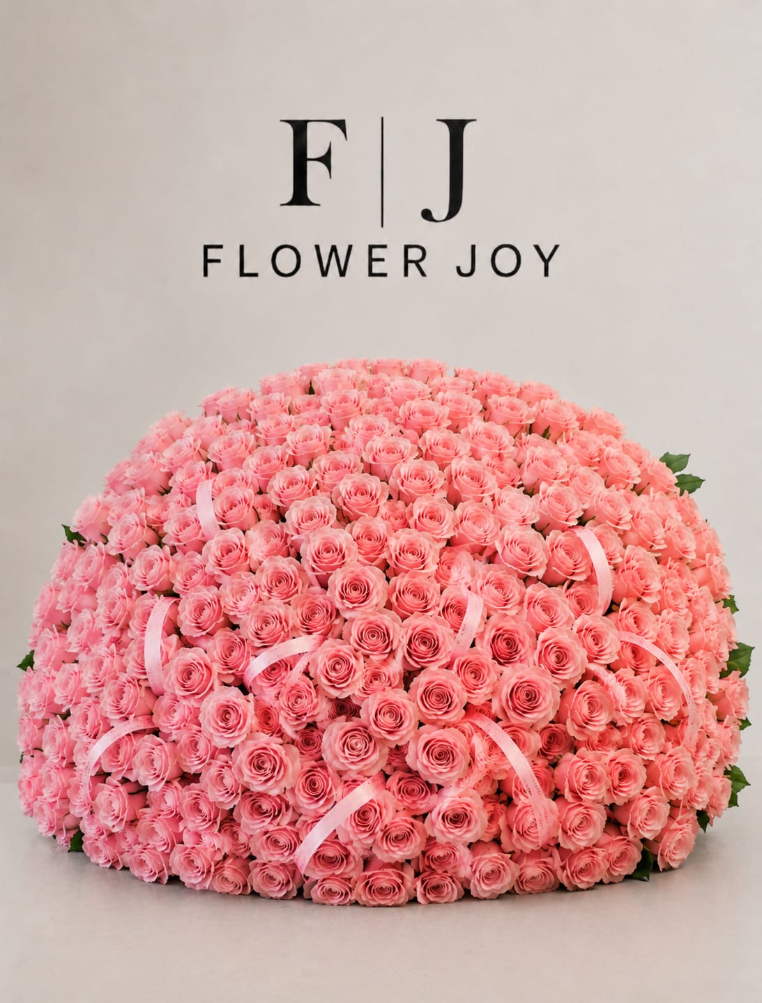 Blushing Elegance Bouquet (101 Roses) - A luxurious arrangement of soft pink roses, beautifully gathered with delicate ribbon details. Romantic, graceful, and full of charm, perfect for birthdays, anniversaries, celebrations, or simply making someone feel special.