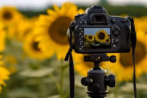 FLORAL PHOTO  - PHOTO OF YOUR FLORAL ARRANGEMENT DISPLAYED ON A PEDESTAL COLUMN WITH YOUR CHOICE OF A BLACK OR WHITE BACKDROP.