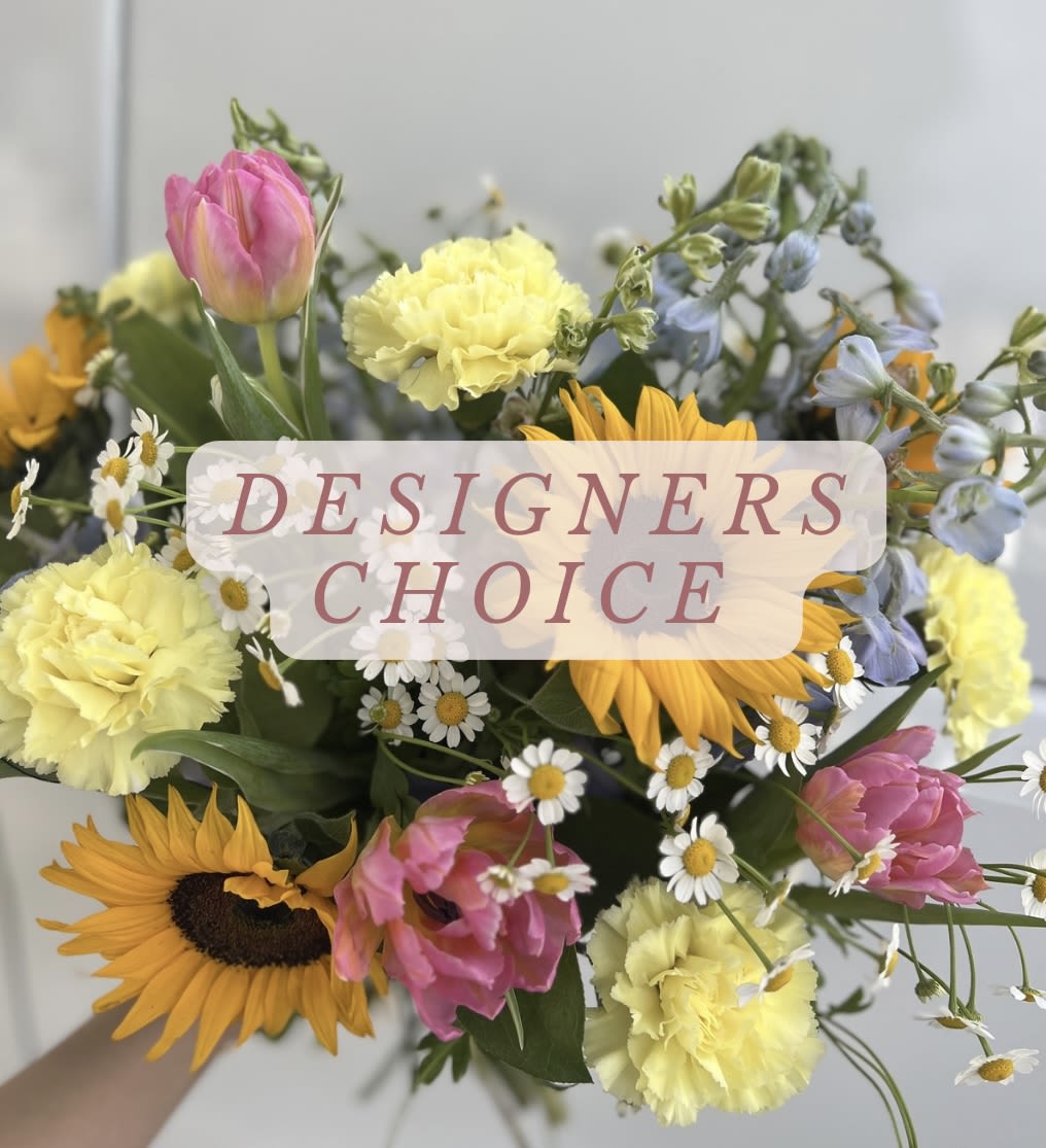 Designers Choice: Seasonal Mixed Hand-Tied Bouquet  - Have one of our designers thoughtfully select a beautiful assortment of seasonal florals to create a custom, one-of-a-kind hand-tied bouquet; perfect for you or someone special. This Designer’s Choice option is specially curated for Mother’s Day, allowing our team to create something truly unique and memorable for the occasion.  If you have any preferences or specific requests, please include them in the “Special Requests” section when placing your order.  Please note: Bouquets do NOT include a vase unless one is added for an additional charge.  Images shown are for reference only; each bouquet is uniquely designed and WILL vary from the photo.****