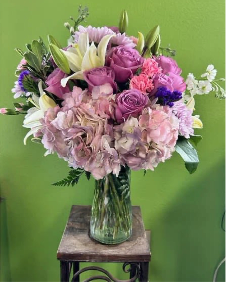 Love &amp; Tenderness - (ONE-SIDED) Love and tenderness in purple, great way to show off your fresh flowers to everyone.