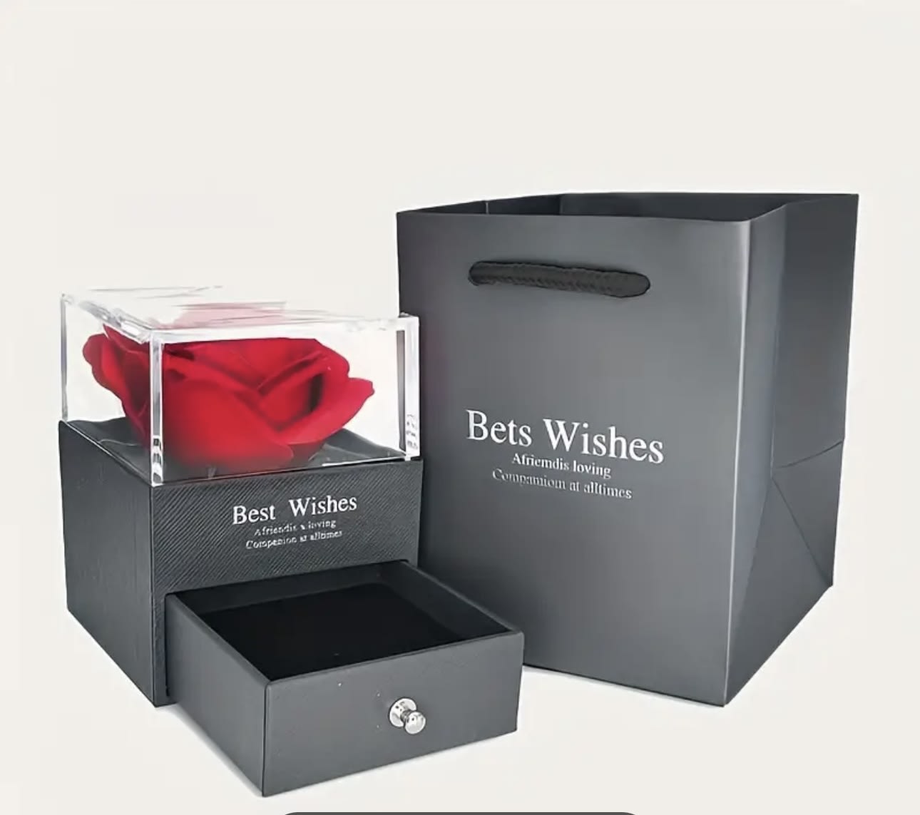 Necklace gift with Preserved Rose - A stunning necklace with heart that will add a touch of with elegance to any outfit.Comes in a beautiful gift box with forever rose .This is a perfect gift for your girlfriend ,wife ,or any other special person in your life.Ideal for romantic ,anniversary,birthday,weddimgs ,or parties.Surprise your loved ones today!