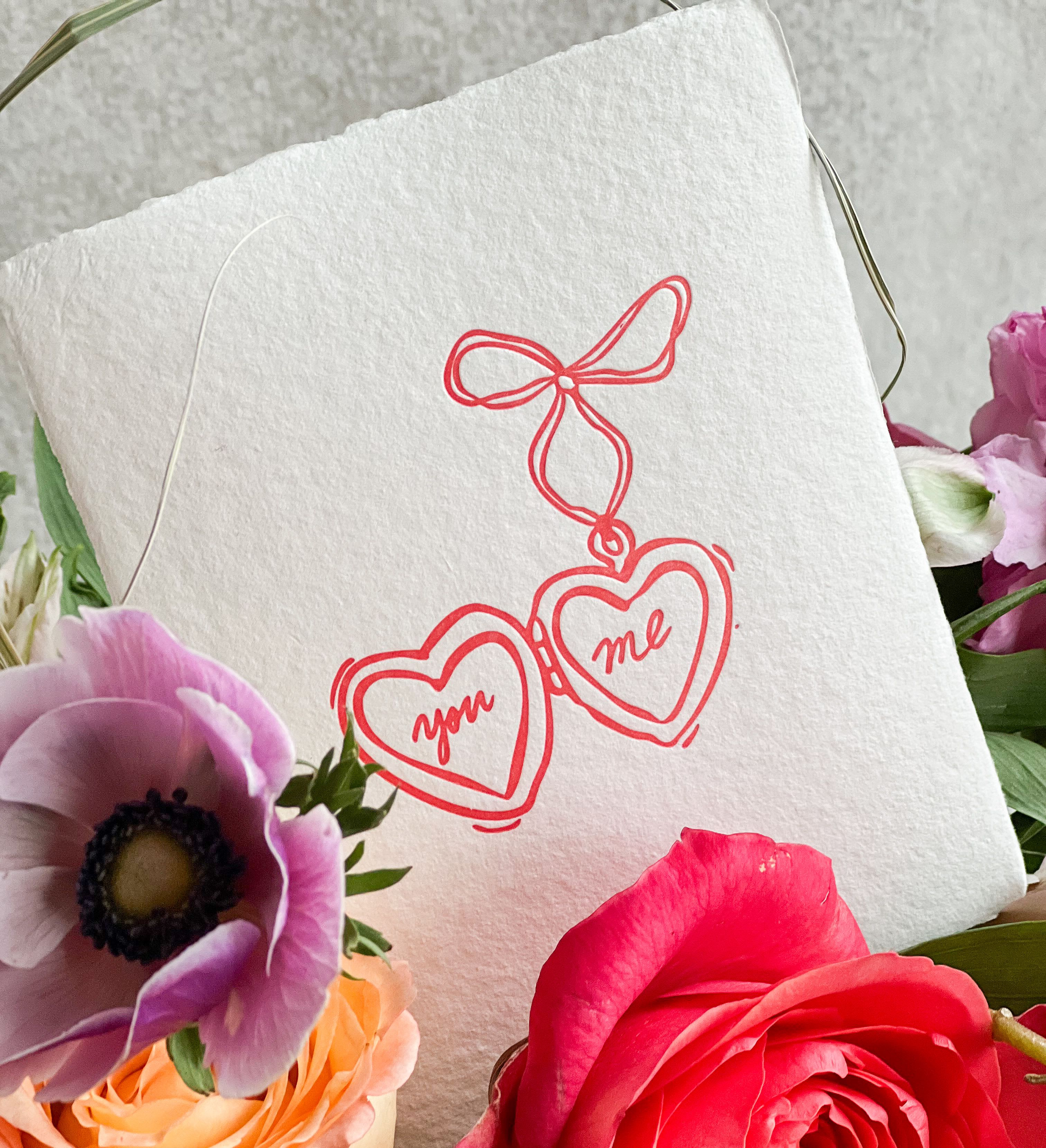 Valentine Hearts Greeting Card - Valentine’s Card 