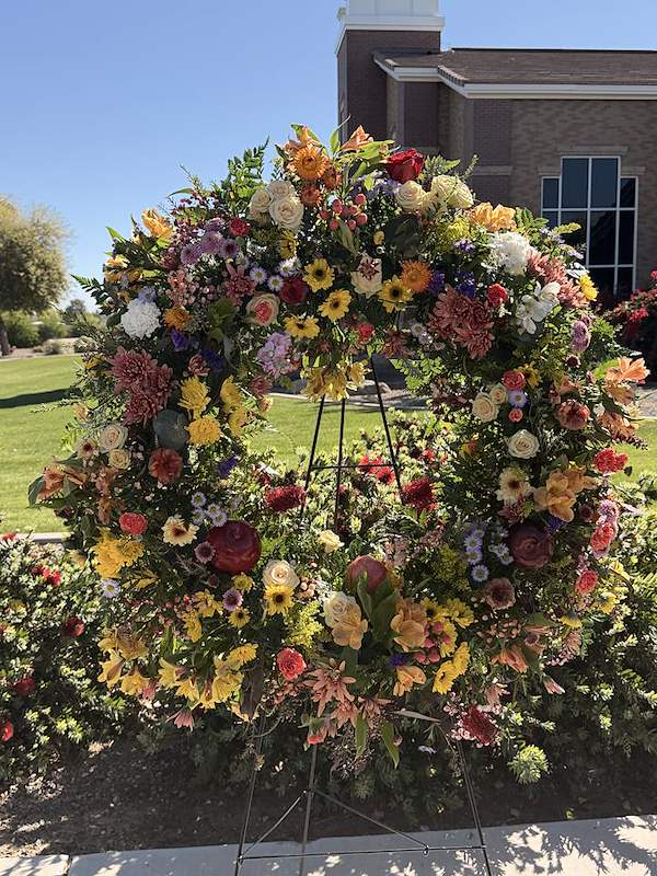 Wild Flower Wreath - wildflower a large variety of wild flowers and roses, flowing together perfectly