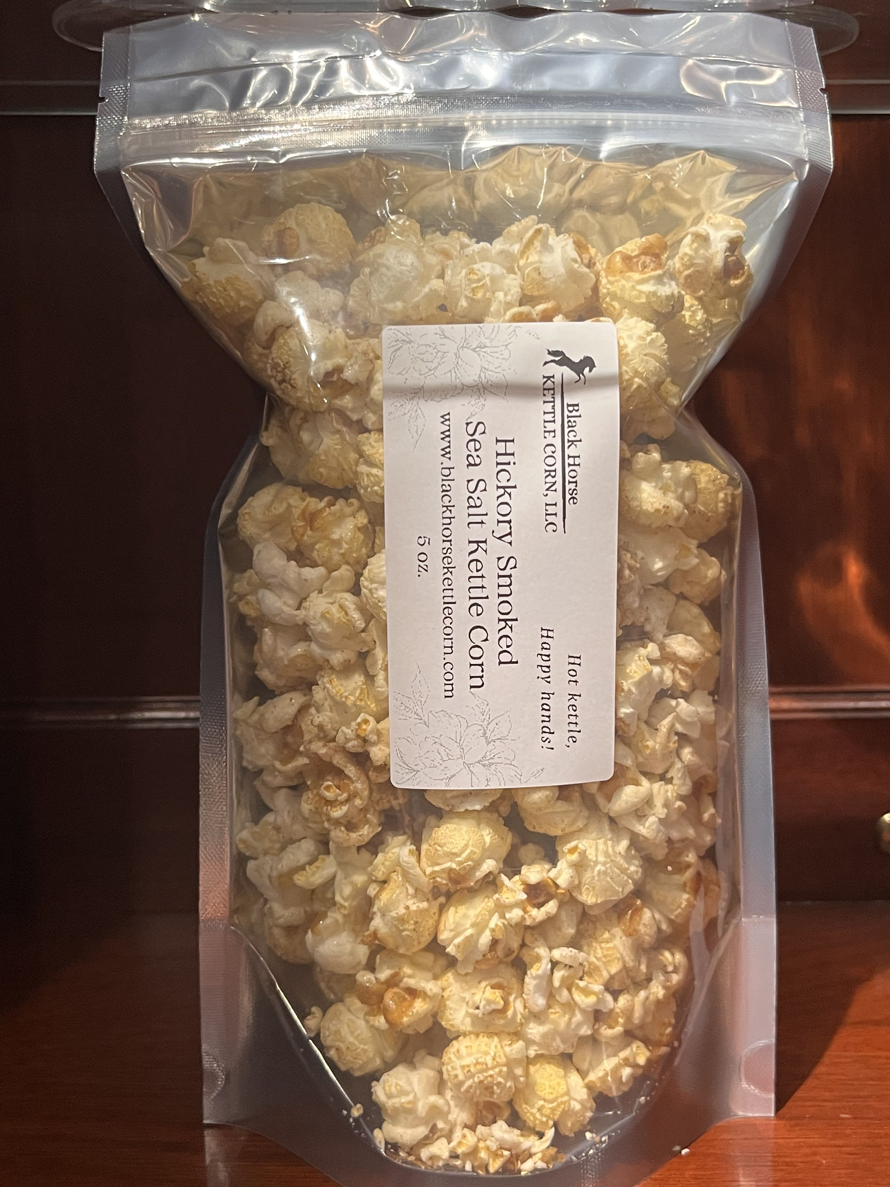 Black Horse Gourmet Popcorn - A personal favorite of the family, Black Horse Gourmet Popcorn is perfect when wanting that certain something to satisfy those salty cravings.  Available in several flavors including; kettle corn, Crabby Claw (Old Bay Inspired), gourmet blue and many more -call for details-