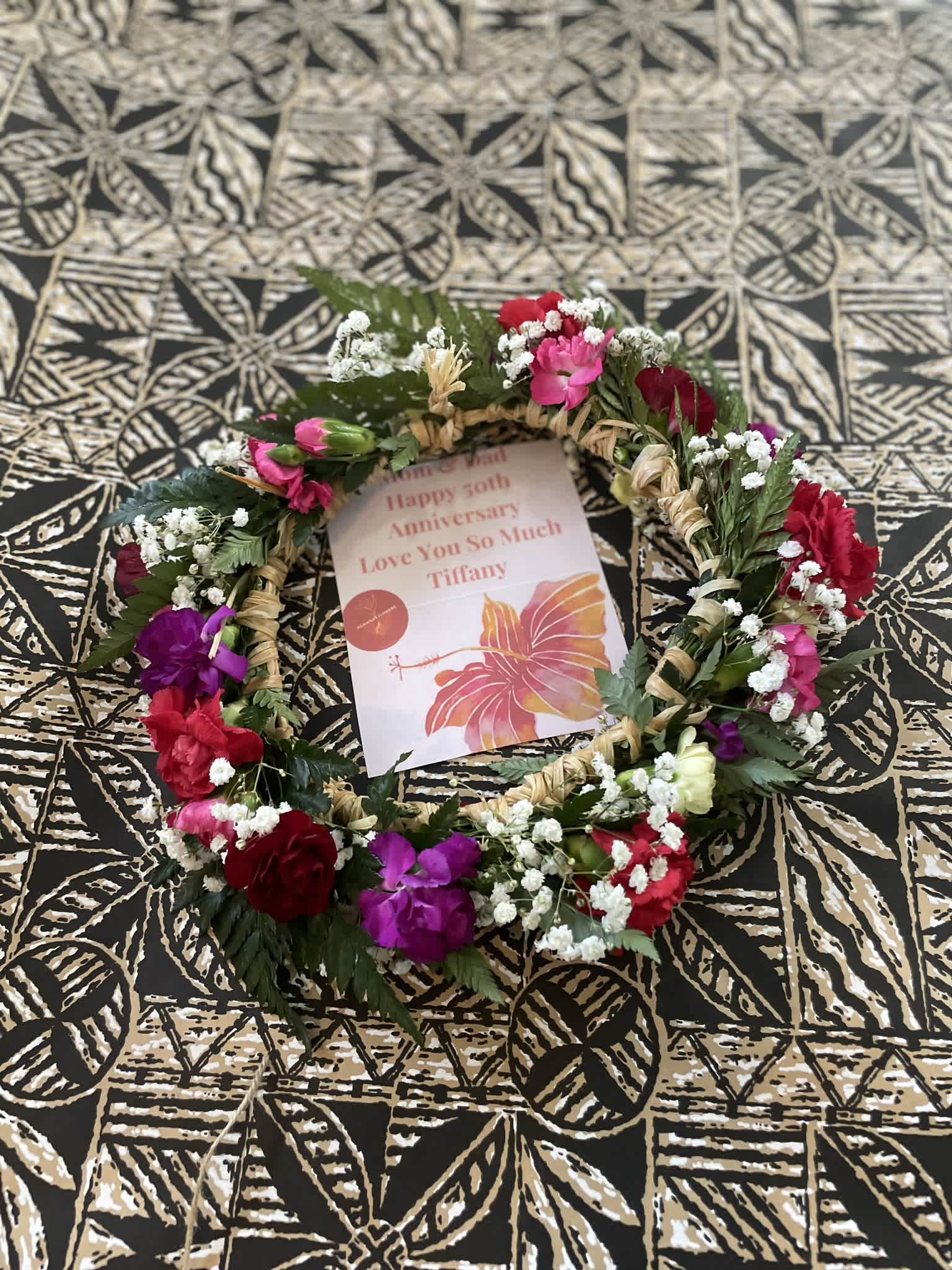 Lei po'o (Flower Crown) in Kaneohe, HI | Pomaikai Flowers & Gifts
