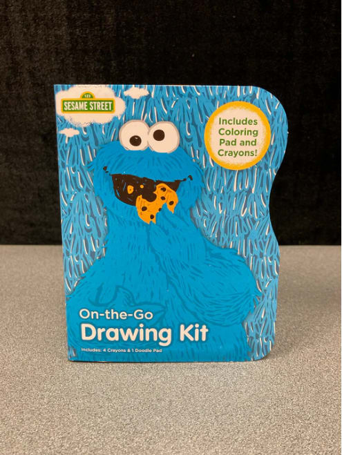 Sesame Street drawing kit with Cookie Monster on the cover