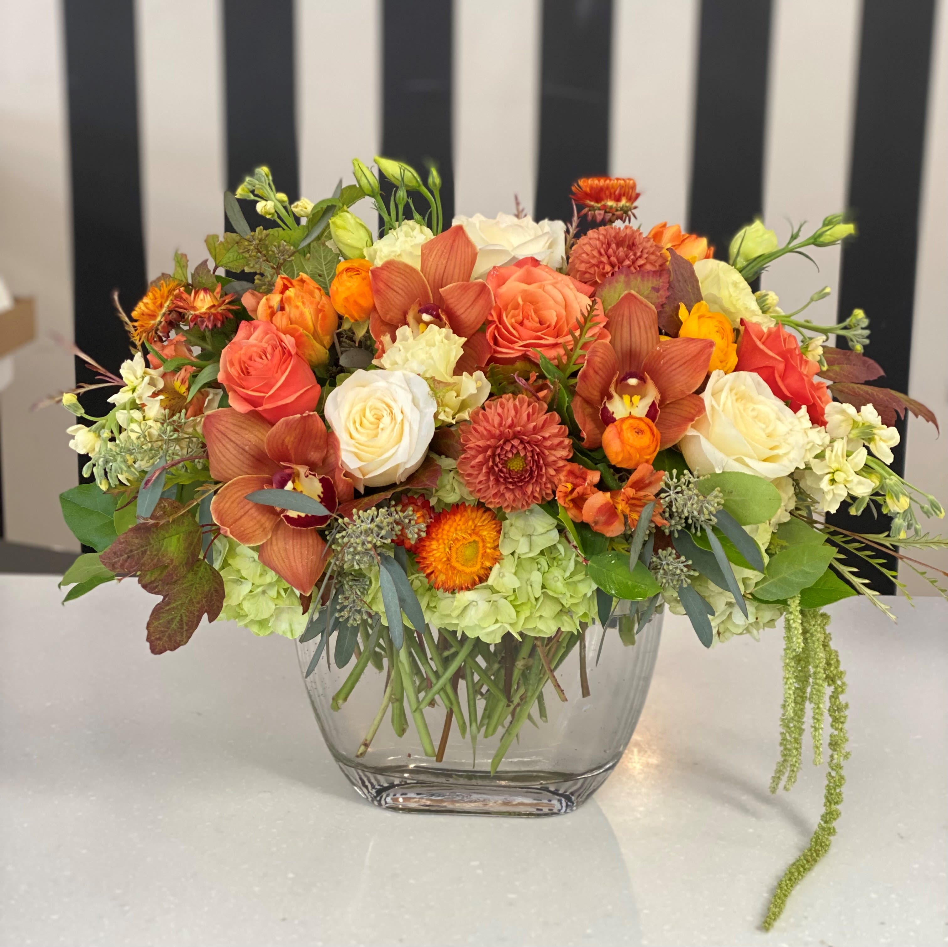 Mystic Fall - Roses, Dahlias, hydrangea, and orchids