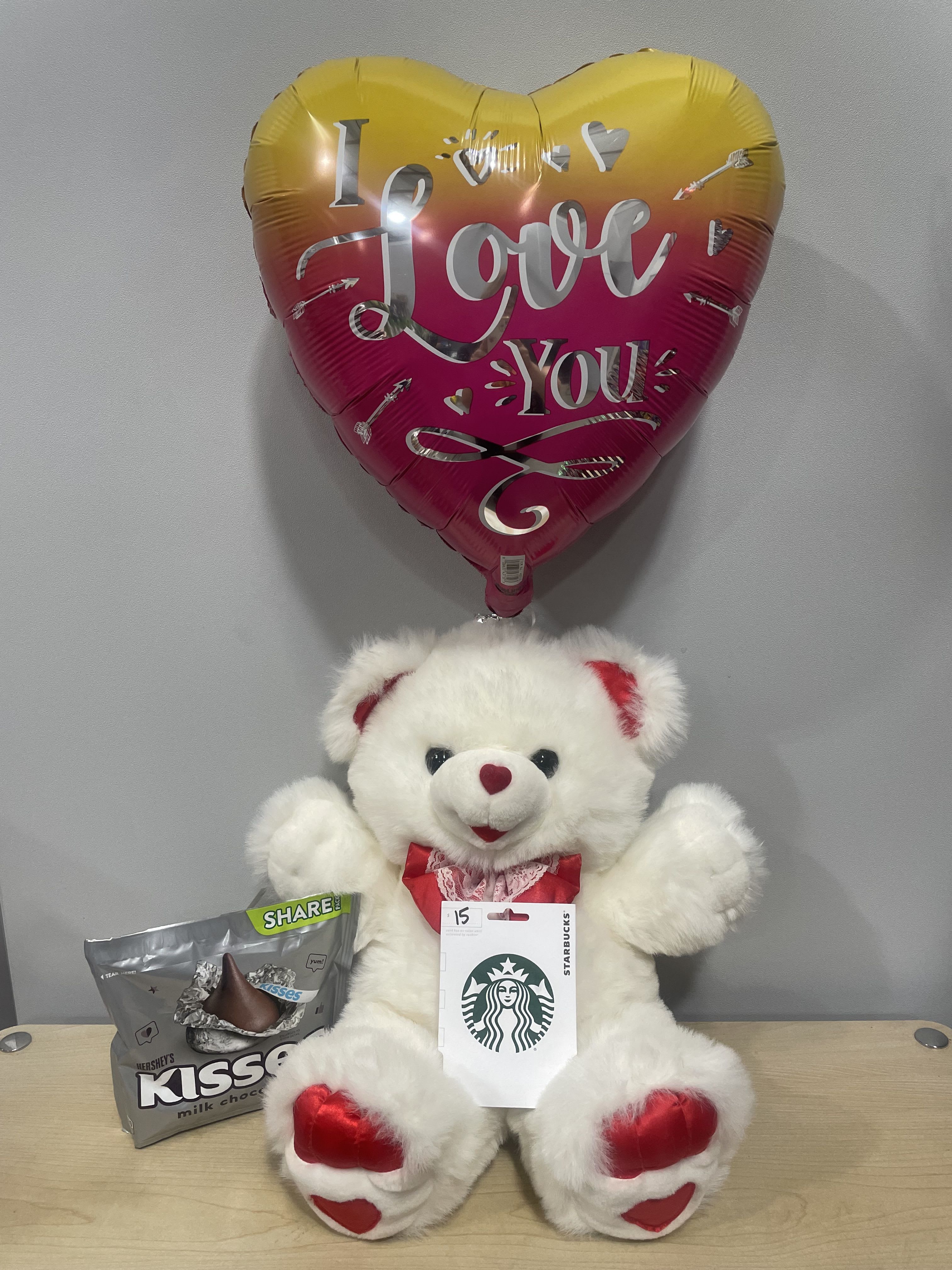 Red &amp; White Love Bear Combo - As shown